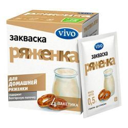 VIVO/ВИВО Закваска Ряженка (0,5г. 4шт.) 2г VIVO/ВИВО Закваска Ряженка (0,5г. 4шт.) 2г