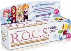 R.O.C.S. Kids Зубная Паста Фруктовый Рожок (3-7 лет) (без фтора) (12) 45гр