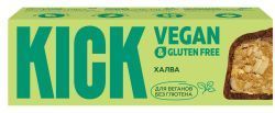 KICK VEGAN&GLUTEN FREE Батончик Халва с Корицей с Семенами Тыквы и Кунжута в Тёмном Шоколаде 45гр KICK VEGAN&GLUTEN FREE Батончик Халва с Корицей с Семенами Тыквы и Кунжута в Тёмном Шоколаде 45гр