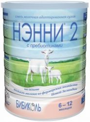 НЭННИ 2 Молочная Смесь с Пребиотиками на основе Козьего Молока {с 6 мес} 400г.