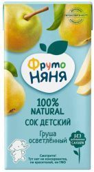 ФрутоНяня Сок Грушевый Осветленный б/сах. {с 3 лет} 0,5л