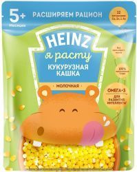 HEINZ Кашка Я ПРОБУЮ Кукурузная с Молоком {c 5 мес} {пауч} 180г