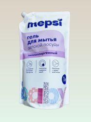 Mepsi Гель для Мытья Детской Посуды Гипоаллергенный 0+ Дойпак 1л