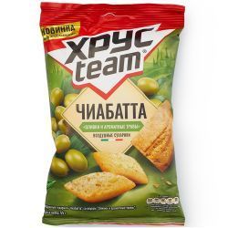 ХРУСТИМ ЧИАБАТТА ОЛИВКИ И АРОМАТНЫЕ ТРАВЫ 55г