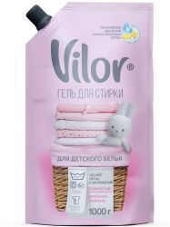 Vilor Гель для стирки Детских вещей (Дой-Пак) 1л Vilor Гель для стирки Детских вещей (Дой-Пак) 1л