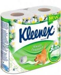 Kleenex Бумага туалетная Нежная Ромашка 3сл 4рул