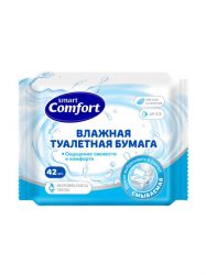 Комфорт smart N42 Влажная туалетная бумага 42шт