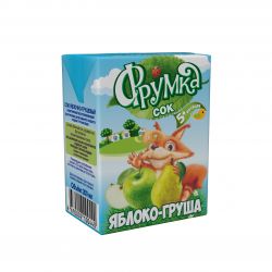 ФРУМКА Сок Яблочно - Грушевый Осветленный { с 5 мес} 0,2л