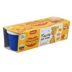 МультиАрт Тесто для лепки Оранжевая корова 3цв 60гр