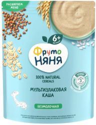 ФрутоНяня Каша Мультизлаковая без Молока ГА {с 6 мес} 200г