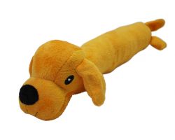 N 1 Игрушка для собак Собака желтая с пищалкой, текстиль, 35см