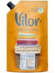 Vilor Гель для стирки Цветных тканей (Дой-Пак) 1л Vilor Гель для стирки Цветных тканей (Дой-Пак) 1л
