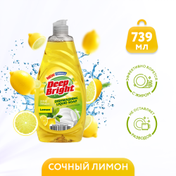 Deep Bright Средство для мытья посуды Сочный лимон 739мл