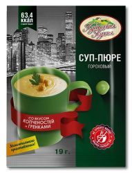 КУБАНСКАЯ КУХНЯ Суп-Пюре Горох/Копченности/Гренки (25 1)(Шоу-бокс) 19г