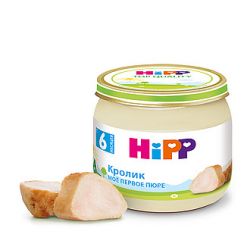 HIPP Пюре из Кролика {с 6 мес} 80г.