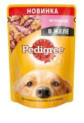 Pedigree пауч Ягнёнок в желе 28 1 85г