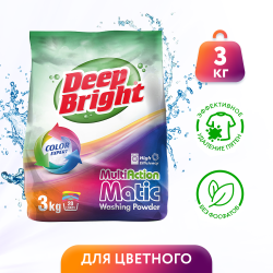 Deep Bright Стиральный порошок Color 3кг Deep Bright Стиральный порошок Color 3кг