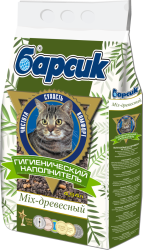 Наполнитель Барсик Mix - древесный 4,54л