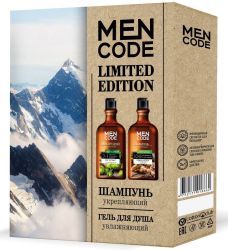 MEN CODE Подарочный набор LIMITED EDITION: Гель д/д GREEN ELEMENTS + Шампунь д/в MEN NATURE укрепл. 300мл+300мл