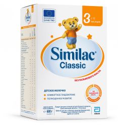 SIMILAC Классик 3 {600г.} Детское Молочко {с 12 мес} в картоне 600г. SIMILAC Классик 3 {600г.} Детское Молочко {с 12 мес} в картоне 600г.