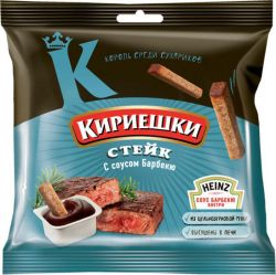 Кириешки Стейк + барбекю соус 85г Кириешки Стейк + барбекю соус 85г