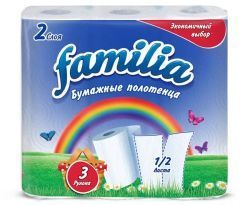 Papia Полотенца бумажные FAMILIA 2сл 3рул