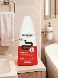 WonderLab Экогель для Чистки Труб и Устранения Засоров 1,1л