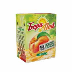 БЕРИ и ПЕЙ Нектар Персиковый с Мякотью { с 3-х лет } 0,2л