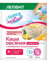 Каша Овсяная Тропические Фрукты ХУДЕЕМ ЗА НЕДЕЛЮ Пакет 40гр