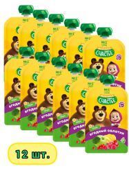 МАША и МЕДВЕДЬ Пюре Ягодный Салатик {с 5 мес} (Гуалапак) 85г-12шт