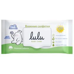 LULU Влажные Салфетки детские гигиенические Нежная забота 120шт
