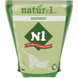 Наполнитель N1 NATUReL Молоко Комкующийся 4,5л