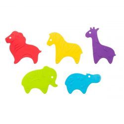 Roxy Kids Антискользящие мини-коврики для ванны Safari 5шт Roxy Kids Антискользящие мини-коврики для ванны Safari 5шт