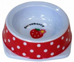 N1 Миска  Клубничка , меламиновая, диаметр 12,5см, 150мл