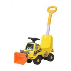 Каталка детская EVERFLO Bulldozer ЕС-912Р yellow с родительской ручкой