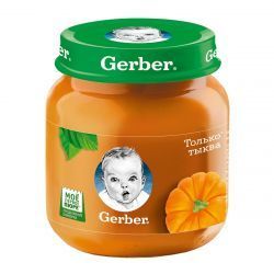 GERBER Пюре Овощное Тыква {c 5 мес} 1-я ступень 130г.