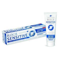 R.O.C.S. Зубная паста Sensitive Instant Relief Мгновенный эффект для чувств зубов (9) 94гр