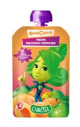ФИКСИКИ Пюре Яблоко Персик { c 5 мес} (Гуалапак) 90г