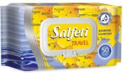 Salfeti Travel N50 Bлажные Cалфетки Универсальные с Пластиковым Клапаном 50шт