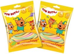 ТРИ КОТА Воздушный Зефир Спагетти 80г