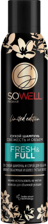 SoWell Сухой шампунь для волос Fresh Full (Свежесть и Объем) 200см3