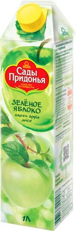 САДЫ ПРИДОНЬЯ Сок Яблочный из Зелёных Яблок Восстан Осветленный 1л