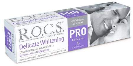 R.O.C.S. PRO. Зубная паста Fresh Mint Деликатное Отбеливание (36) 135гр