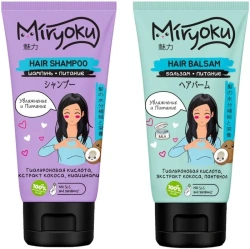 MIRYOKU Подарочный набор Hair Care Шампунь Увлажнение и Питание + Бальзам Увлажнение и Питание 150мл+150мл