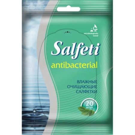 Salfeti N 20 Влажные Антибактериальные Салфетки 20шт