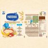 NESTLE Каша Молочная Мультизлаковая с Бананом и Земляникой Биф {с 8 мес} Doy Pack 200г.