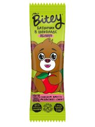 BITEY Батончик Яблоко в Шоколаде с Кусочками Фруктов 35гр.-16шт