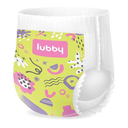 Lubby LIGHT Ультратонкие Трусики -Подгузники (XL) 38шт 14-18кг