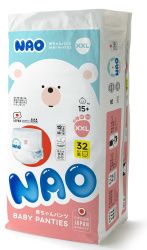NAO Трусики-подгузники (XXL) 32шт 15+кг