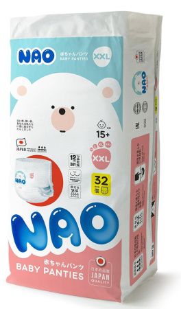 NAO Трусики-подгузники (XXL) 32шт 15+кг